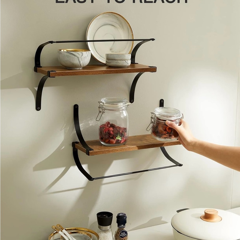 Set of 2 Modern floating Shelf